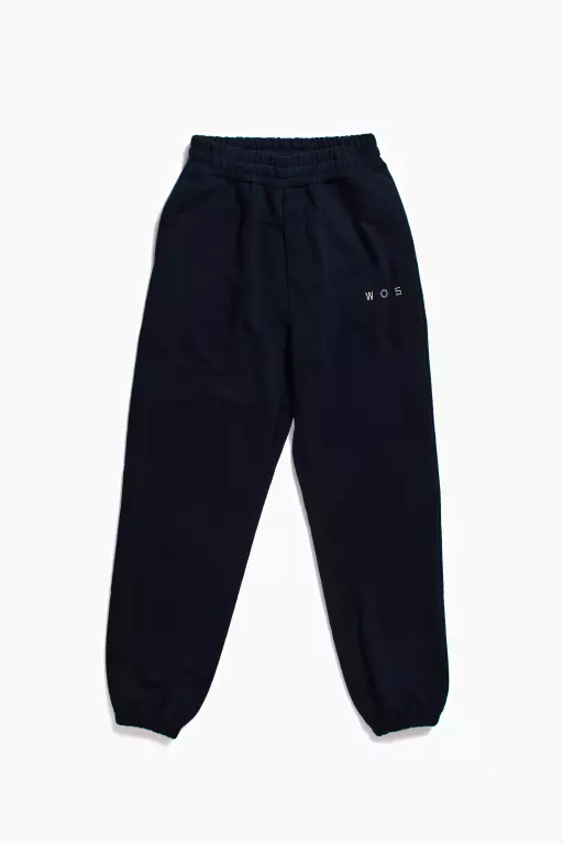 Хлопковые брюки с вышивкой WOS