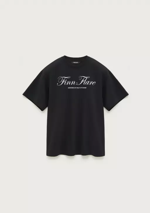 Черная футболка WOS X Finn Flare