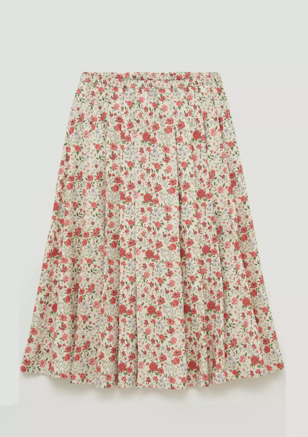 Миди - юбка с цветочным принтом