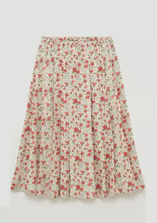Миди - юбка с цветочным принтом