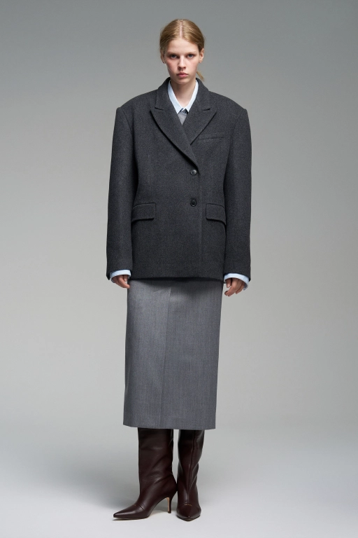 Двубортное пальто