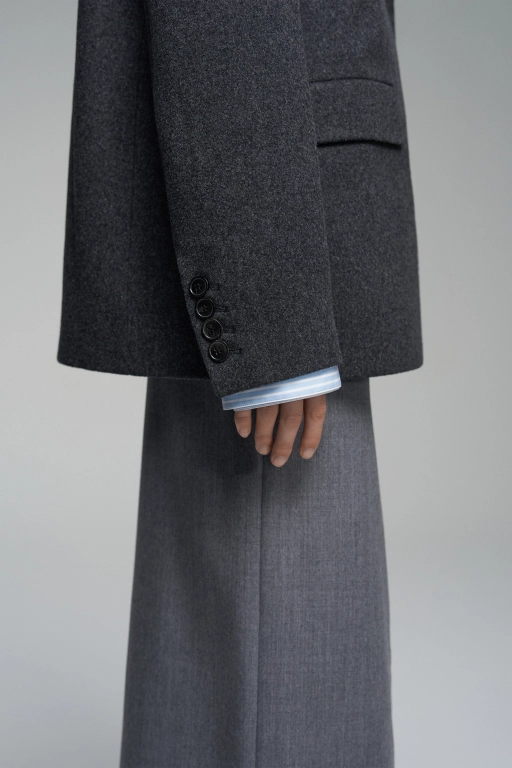 Двубортное пальто