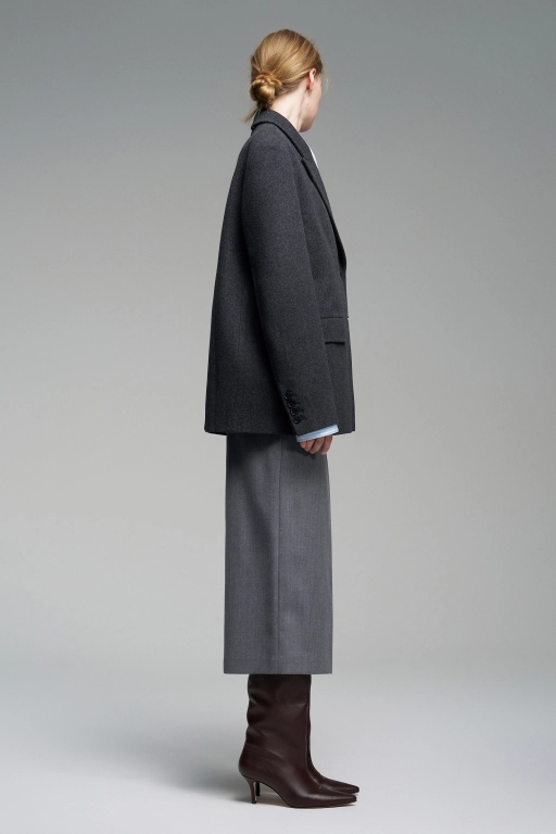 Двубортное пальто