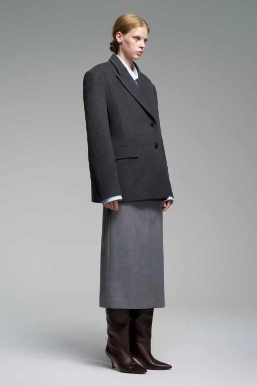 Двубортное пальто