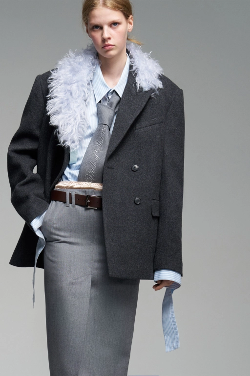 Двубортное пальто