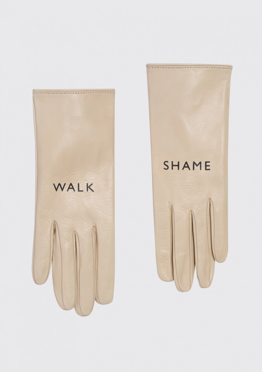 Бежевые перчатки "Walk of Shame"