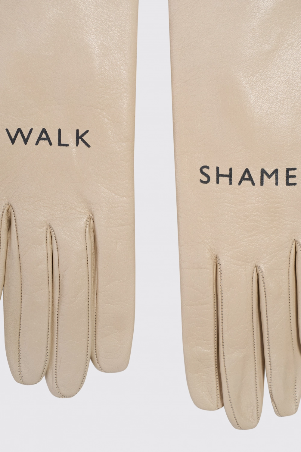 Бежевые перчатки "Walk of Shame"