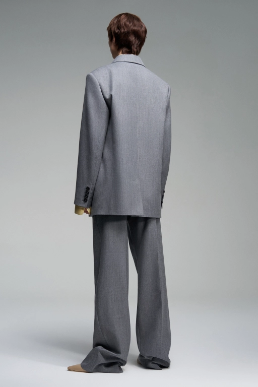 Однобортный пиджак из шерсти