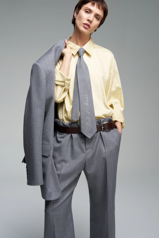 Однобортный пиджак из шерсти