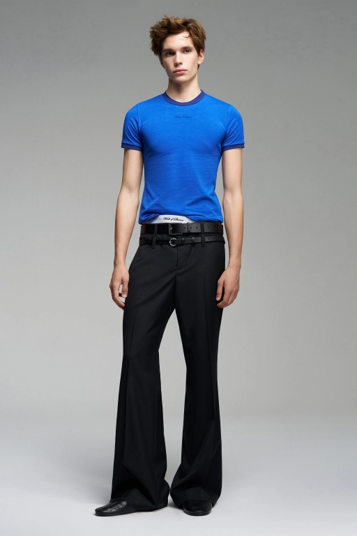 Брюки с двойными шлевками