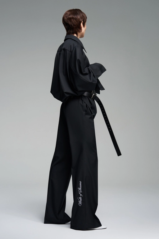 Брюки с двойными шлевками