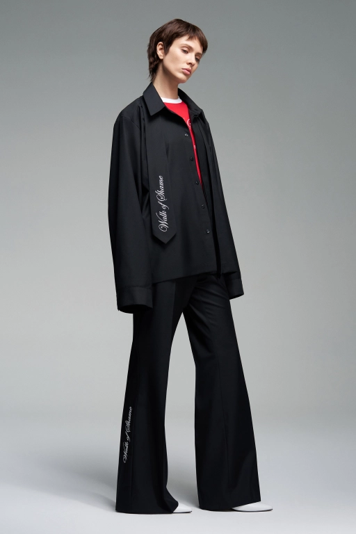 Брюки с двойными шлевками