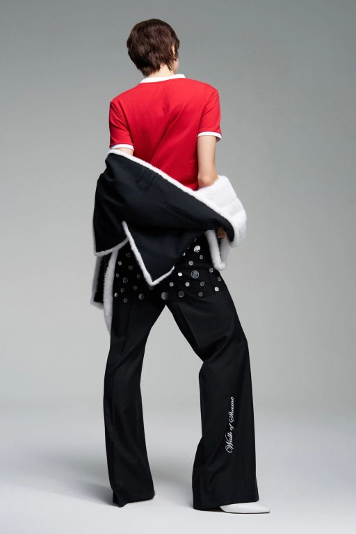 Брюки с двойными шлевками