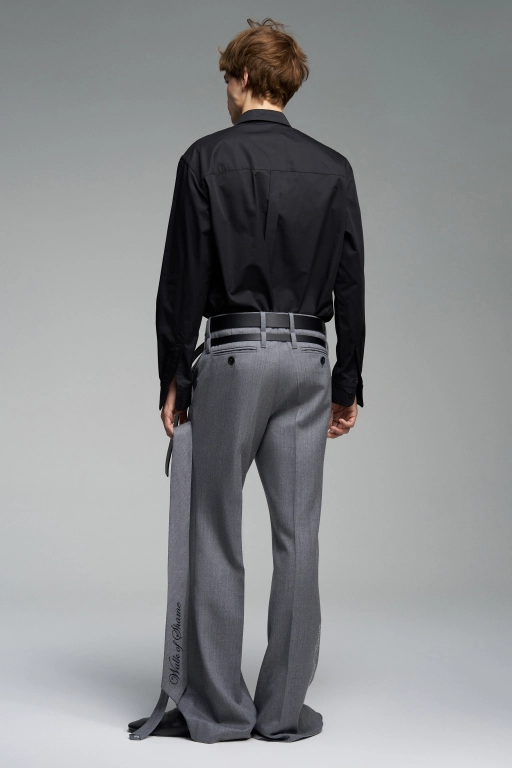 Брюки с двойными шлевками