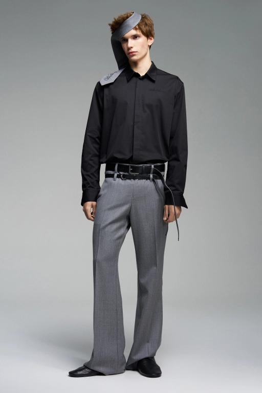 Брюки с двойными шлевками