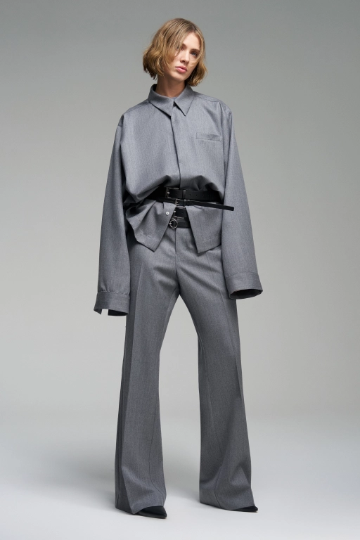 Брюки с двойными шлевками