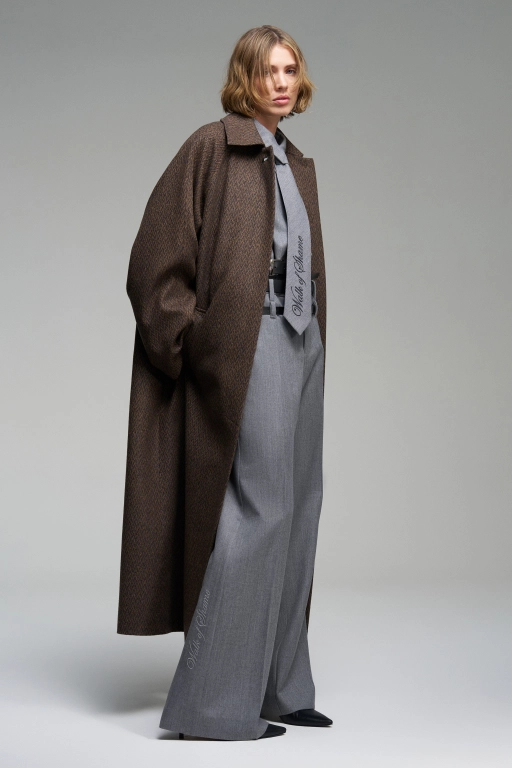 Брюки с двойными шлевками