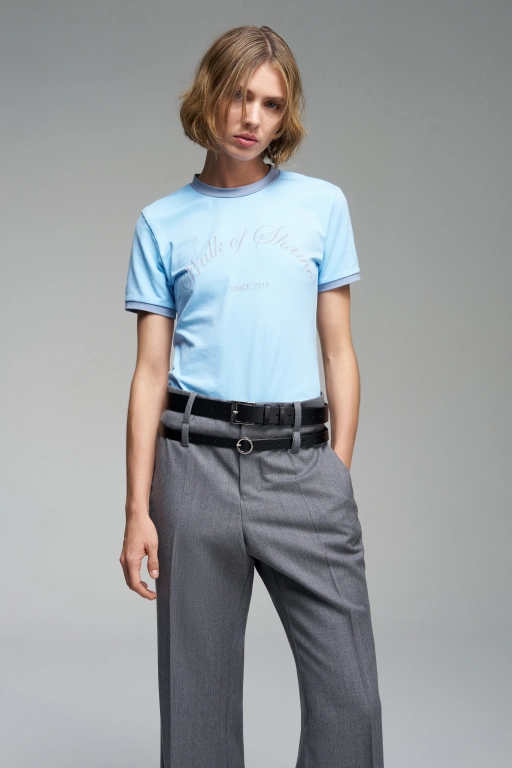 Брюки с двойными шлевками