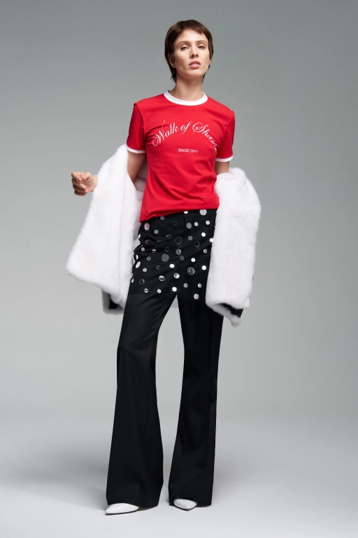 Мини юбка в зеркалах