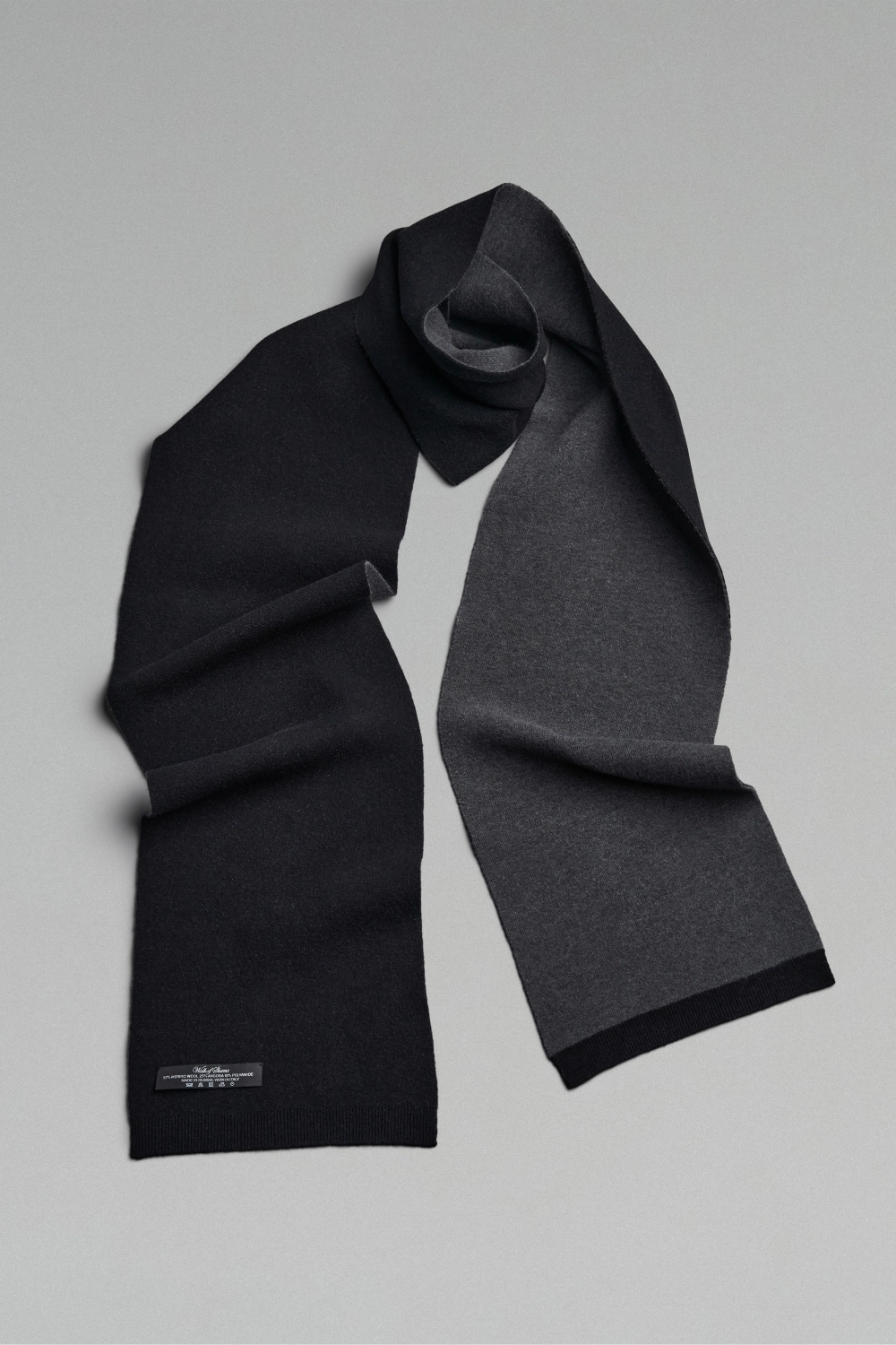 Вязаный двусторонний шарф