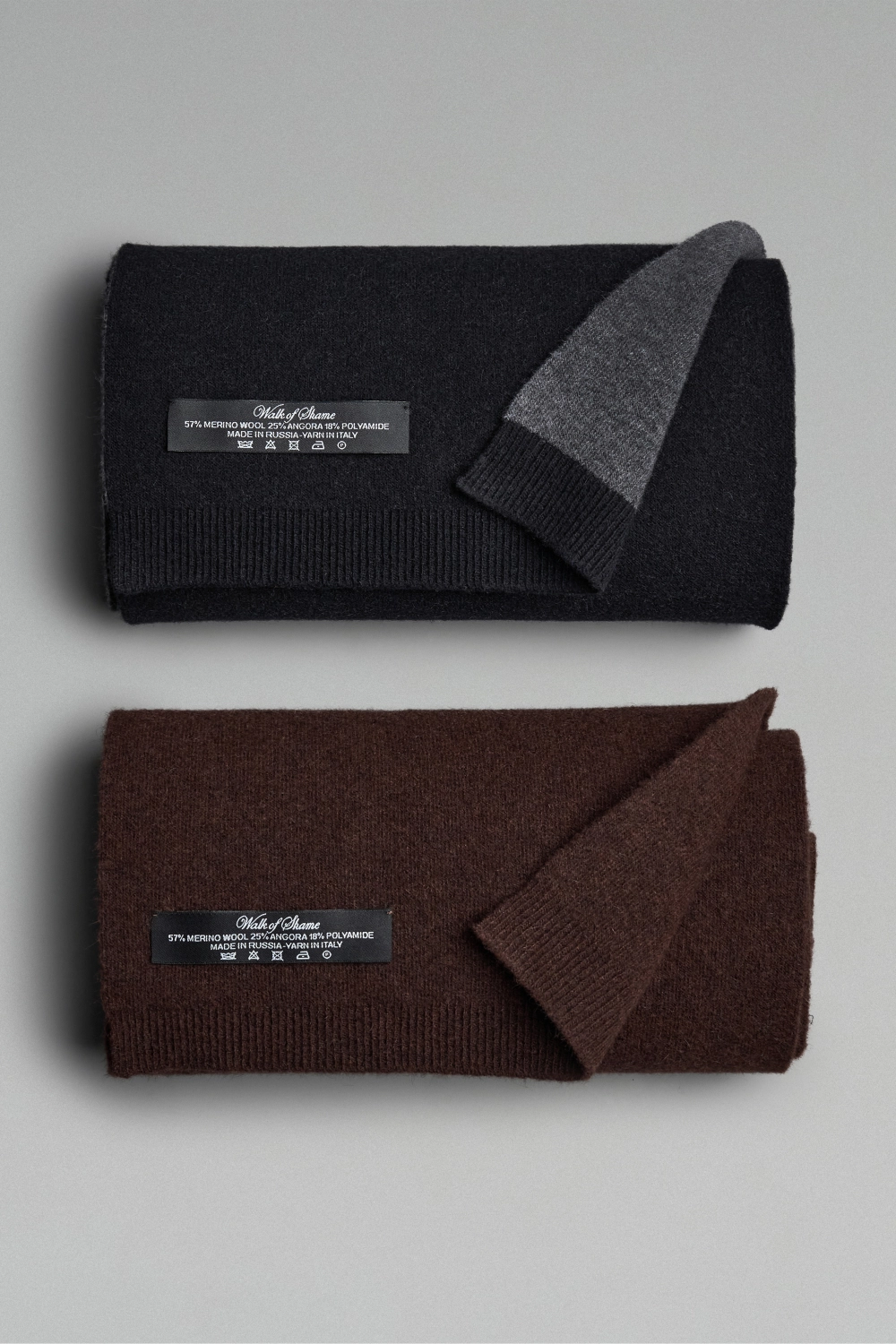 Вязаный двусторонний шарф